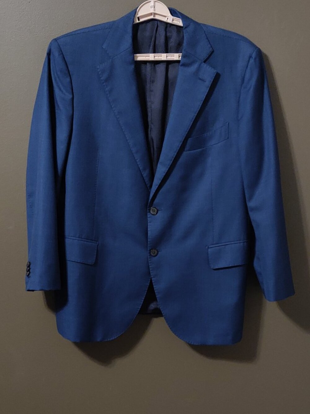 Suitsupply Lazio Vitale Barberis Canonico Pure Wool Slim Cut Suit Jacket 48S
